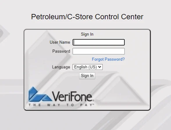 Verifone Petroleum C-Store Control Center