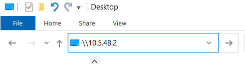 File Explorer showing the standard Gilbarco Passport network address